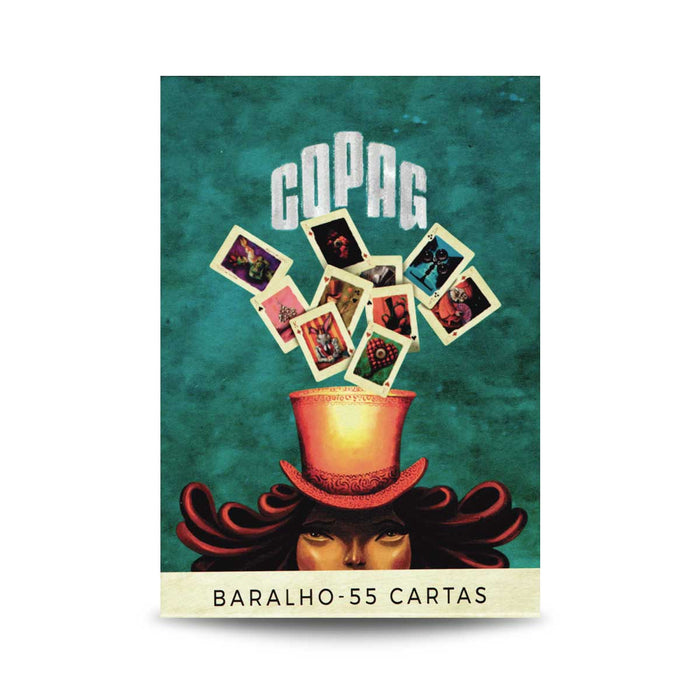 Baralho Fabrini Copag estampado com pinturas a óleo de Fabrini Crisci"
